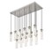 Z-Lite Beau Linear Chandelier, 17-Light, 18 In.W x 42 In.L x 12.75 In.H, Brushed Nickel/Clear 740P-17L-BN - alternate 5